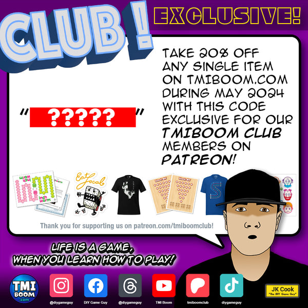 20% off for CLUB members