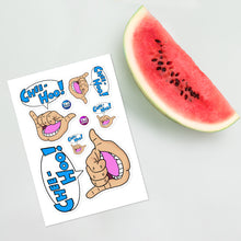 Load image into Gallery viewer, Chee-Hoo! sticker sheet
