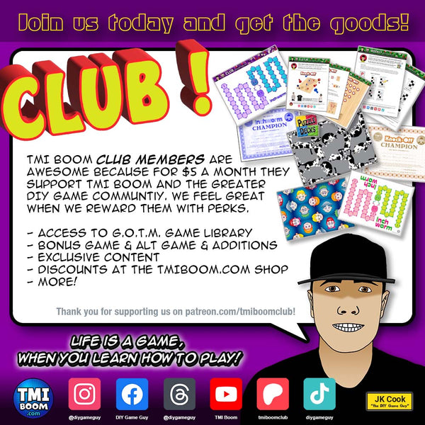 TMI Boom CLUB on Patreon!