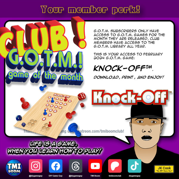 TMI Boom's Patreon CLUB member perks!