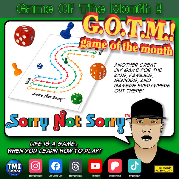 A look back at last month's GOTM: Sorry Not Sorry!