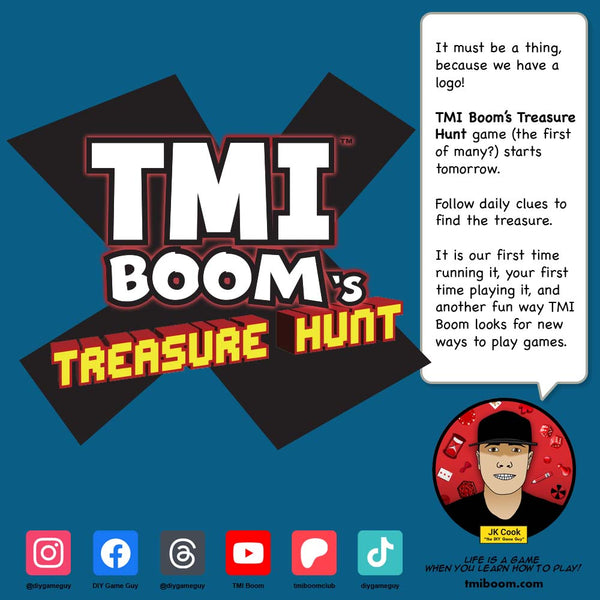 The Treasure Hunt starts tomorrow!