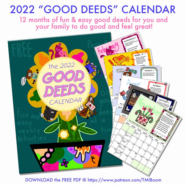 2022 "Good Deeds" Calendar - FREE PDF download!