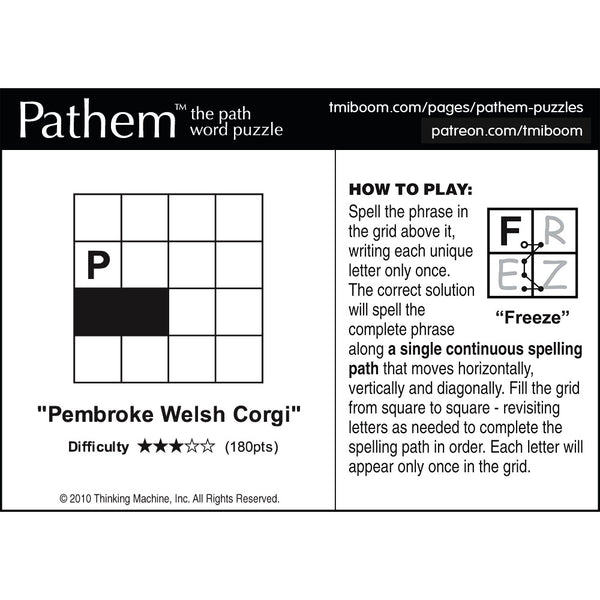 Pembroke Welsh Corgi puzzle