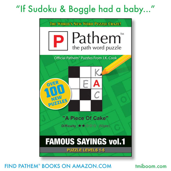Pathem puzzle book on Amazon - "Famous Sayings"