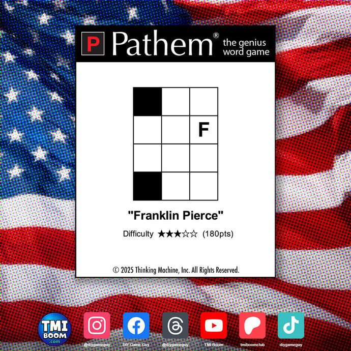 Presidents' Day puzzle 3 of 3: "Franklin Pierce"