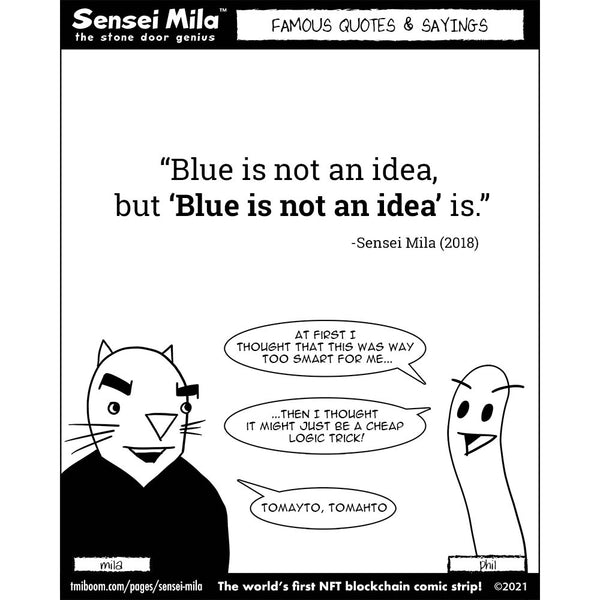 Sensei Mila comic strip: Famous Sayings #8