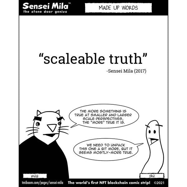 Sensei Mila comic strip: Made Up Words #2