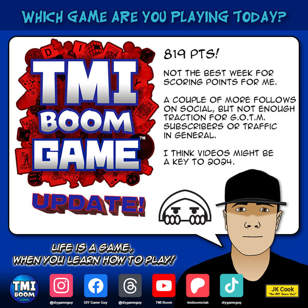TMI Boom Game scoreboard Jan 8, 2024