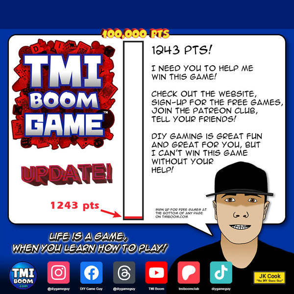 weekly TMI Boom Game update!