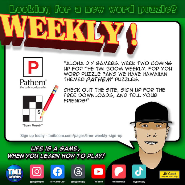 Pathem word puzzle on TMI Boom WEEKLY.