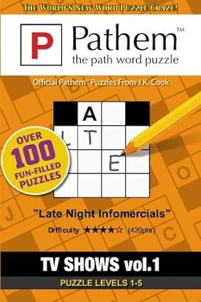 Pathem: the path word puzzle: TV Shows vol.1: Official Pathem puzzles from J.K.Cook