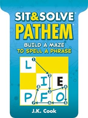 Sit & Solve Pathem: Build a Maze to Spell a Phrase