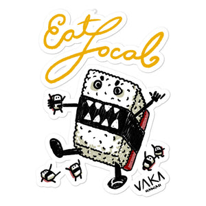 VAKA : "EAT LOCAL (MUSUBI)" sticker / decal