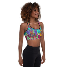 Load image into Gallery viewer, &quot;FLOWER POWER&quot; padded sports top