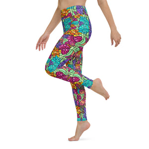 "FLOWER POWER" yoga leggings