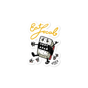 VAKA : "EAT LOCAL (MUSUBI)" sticker / decal