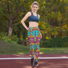 Load image into Gallery viewer, &quot;FLOWER POWER&quot; yoga leggings