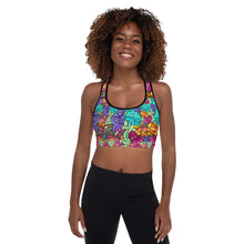 Load image into Gallery viewer, &quot;FLOWER POWER&quot; padded sports top